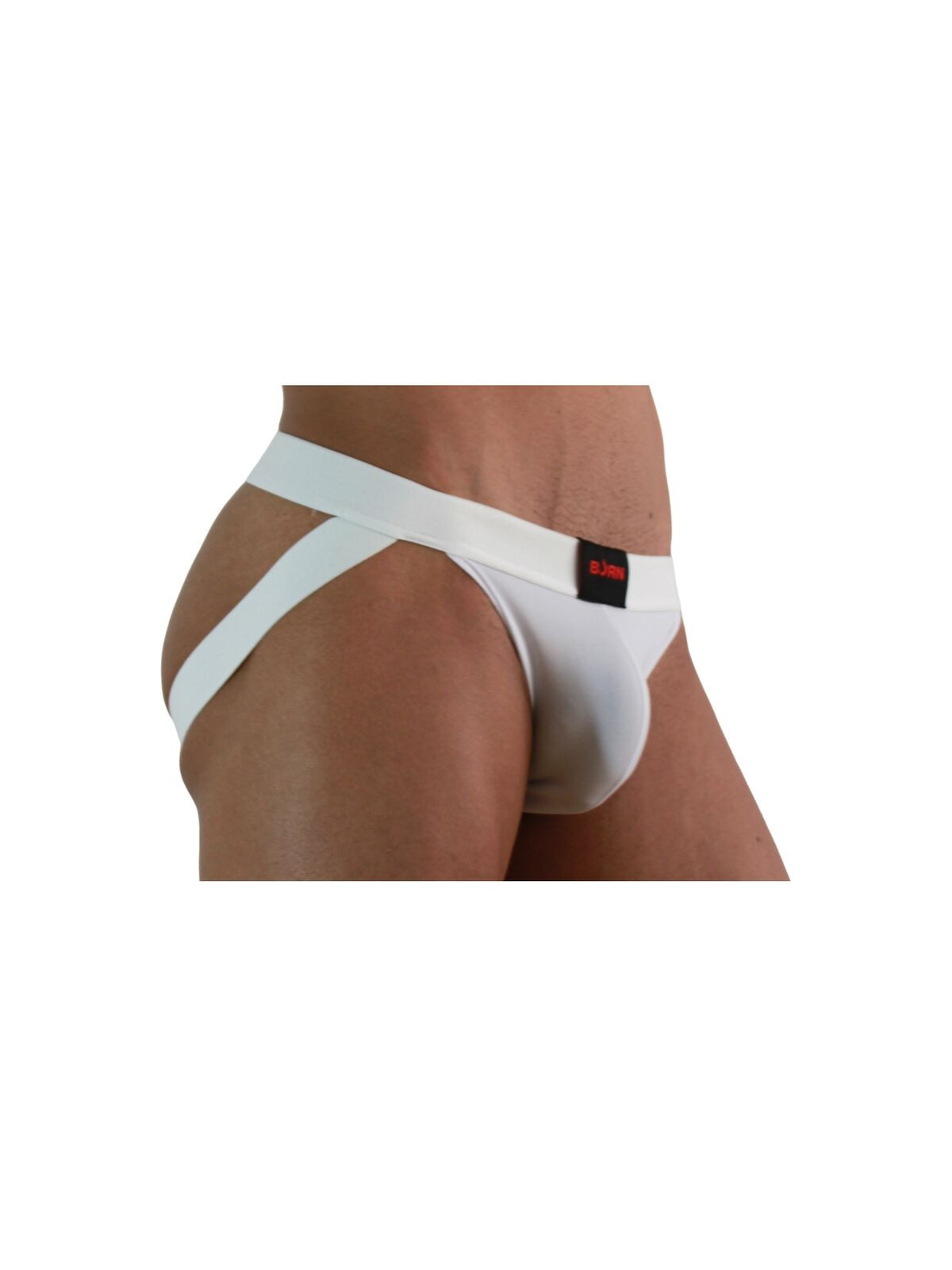 BURN - 007 JOCK LYCRA BIANCO S