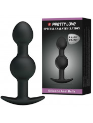 PRETTY LOVE - SFERE ANALI IN SILICONE PER STIMOLAZIONE SPECIALE 10.3 CM NERO