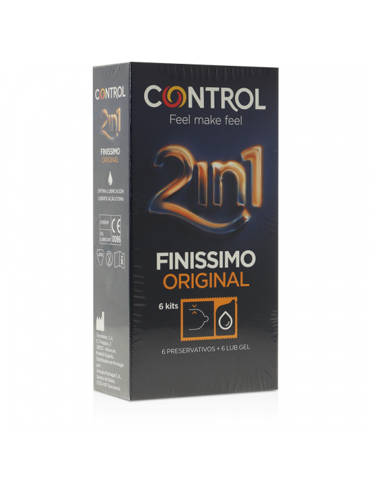 CONTROL - FINISIMO DUO + LUBRIFICANTE 6 UNITÀ