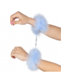 SECRETPLAY - MANETTE MARABOU CHIARO BLU