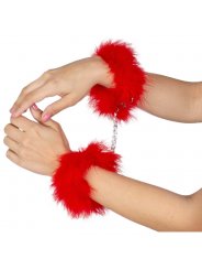 GIOCO SEGRETO - MANETTE MARABOU ROSSO