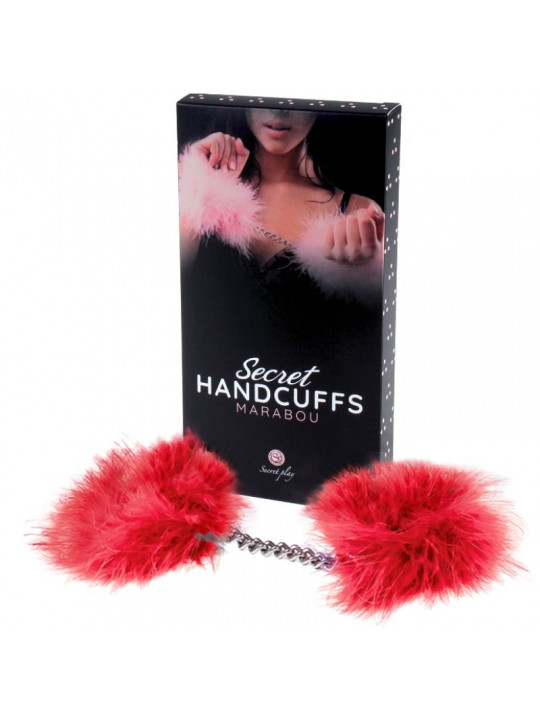 GIOCO SEGRETO - MANETTE MARABOU ROSSO