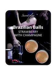 SECRETPLAY - SET DI PALLINE BRASILIANE FRAGOLA E CHAMPAGNE