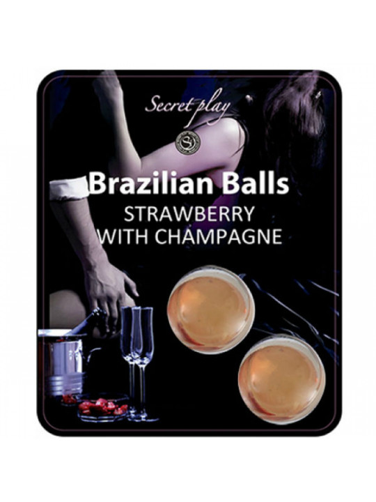 SECRETPLAY - SET DI PALLINE BRASILIANE FRAGOLA E CHAMPAGNE