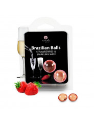 SECRETPLAY - SET DI PALLINE BRASILIANE FRAGOLA E CHAMPAGNE