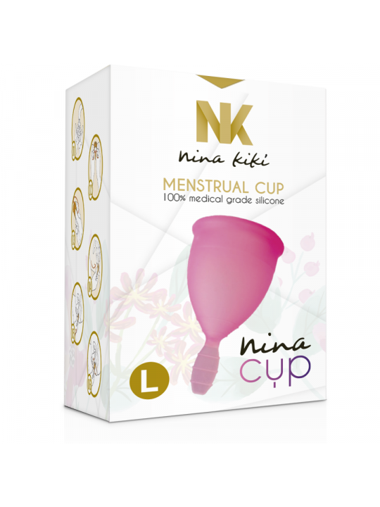 NINA KIKÍ - COPPA MESTRUALE ROSA - TAGLIA L