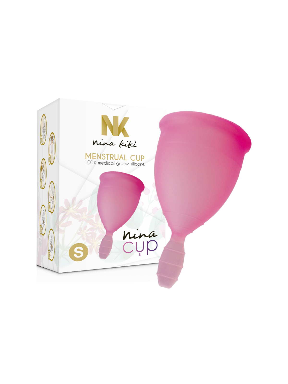 NINA KIKÍ - COPPA MESTRUALE ROSA - TAGLIA S