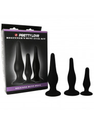 PRETTY LOVE - KIT DI INIZIAZIONE IN SILICONE CON TAPPI ANAL