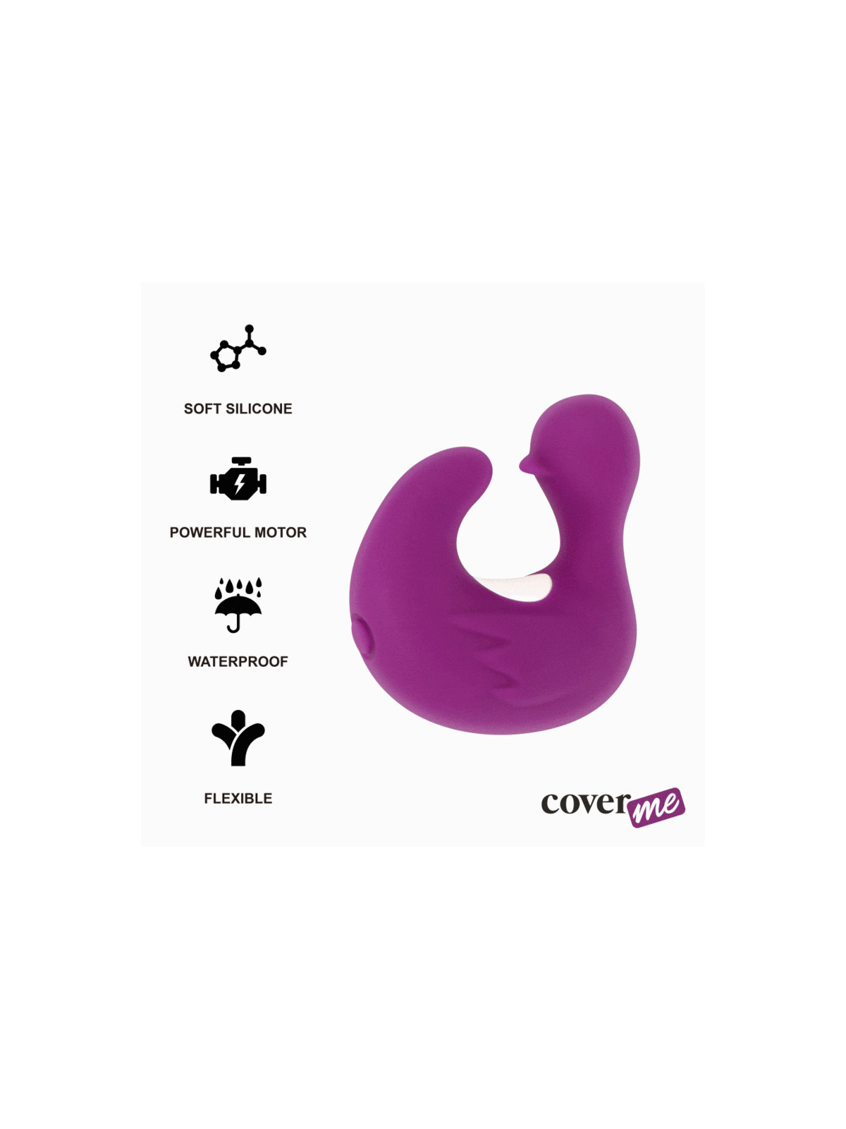 COVERME - DUCKYMANIA RICARICABILE DITALE ANATRA STIMOLANTE IN SILICONE