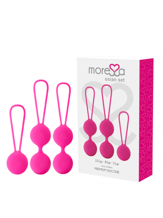 MORESSA - SET OSIAN PREMIUM SILICONE ROSA