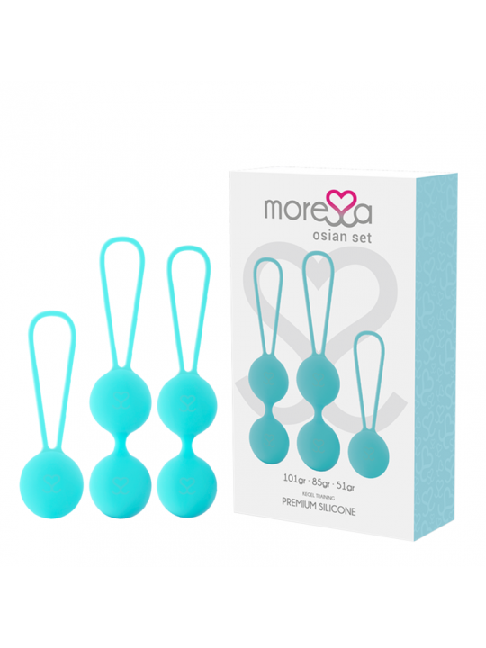 MORESSA - SET OSIAN PREMIUM IN SILICONE TURCHESE