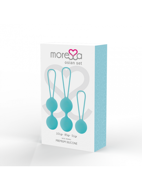 MORESSA - SET OSIAN PREMIUM IN SILICONE TURCHESE