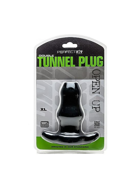 PERFECT FIT BRAND - DOPPIO TUNNEL PLUG XL GRANDE NERO