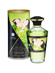 SHUNGA - OLIO DA MASSAGGIO CON EFFETTO CALORE GUSTO SORBETTO DI MEZZANOTTE 100 ML