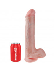 KING COCK - DILDO CON SFERE 33 CM CARNE