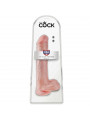 KING COCK - DILDO CON SFERE 33 CM CARNE