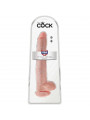 KING COCK - DILDO CON SFERE 35.6 CM CARNE