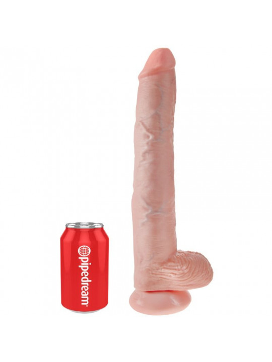 KING COCK - DILDO CON SFERE 35.6 CM CARNE