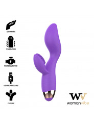 WOMANVIBE - VIBRATORE IN SILICONE RICARICABILE DONNA