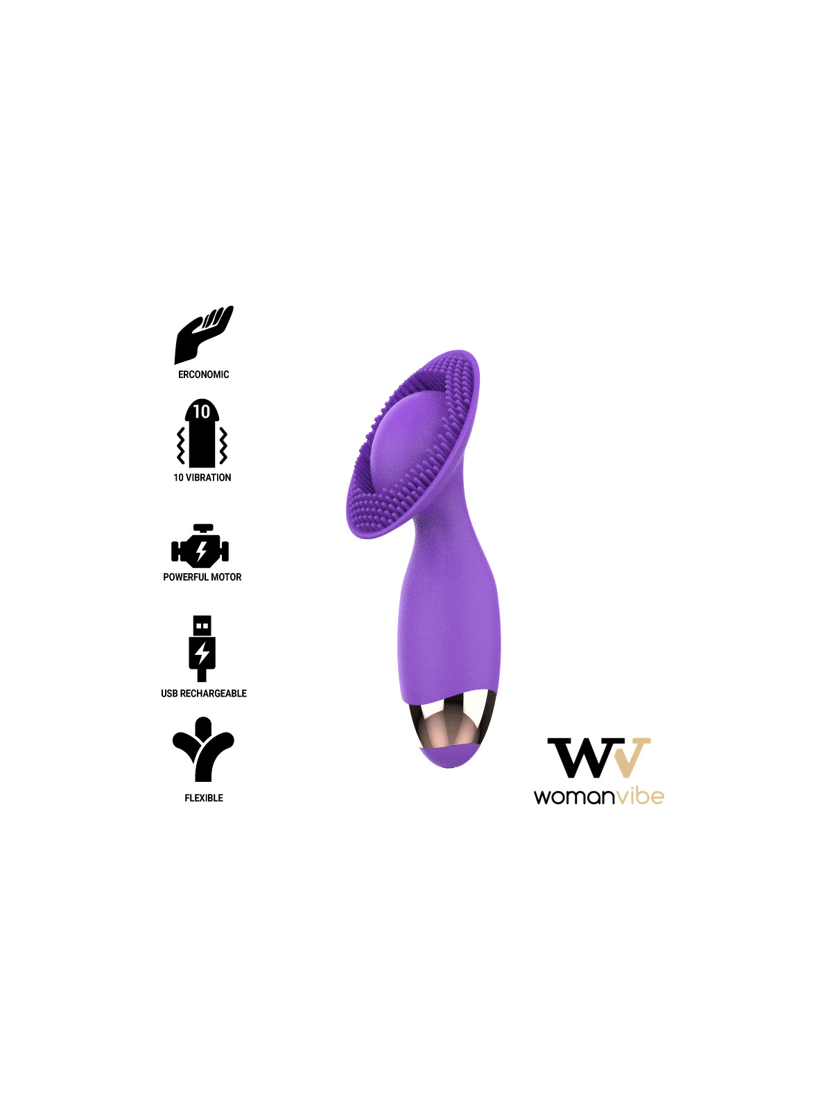 WOMANVIBE - STIMOLATORE PER CUCCIOLI IN SILICONE RICARICABILE